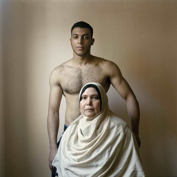 image mother and son egypt